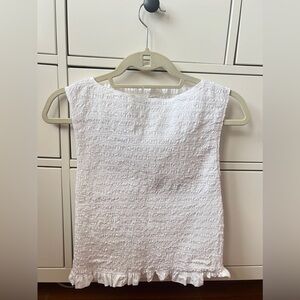 Everlane white tank top 100% cotton,look like new,no dark spot&great for summer